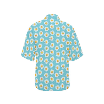 Daisy Pattern Print Design DS03 Women's Hawaiian Shirt
