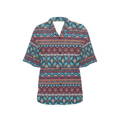 Suzani Print Design LKS302 Women's Hawaiian Shirt