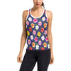 Hibiscus Colorful Print Design LKS301 Women's Racerback Tank Top