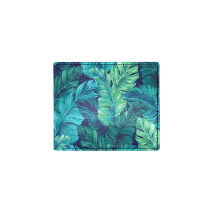 Banana Leaf Pattern Print Design BL05 Men's ID Card Wallet