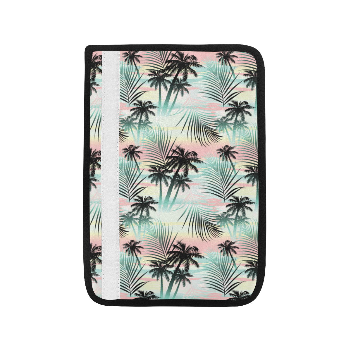 Palm Tree Pattern Print Design A03 Car Seat Belt Cover