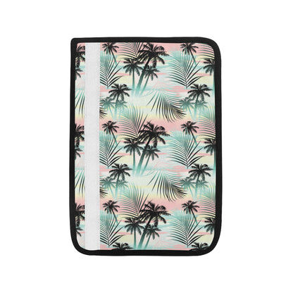 Palm Tree Pattern Print Design A03 Car Seat Belt Cover