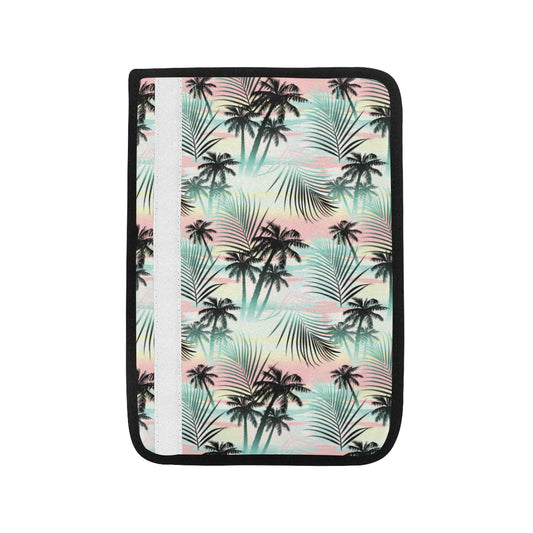 Palm Tree Pattern Print Design A03 Car Seat Belt Cover
