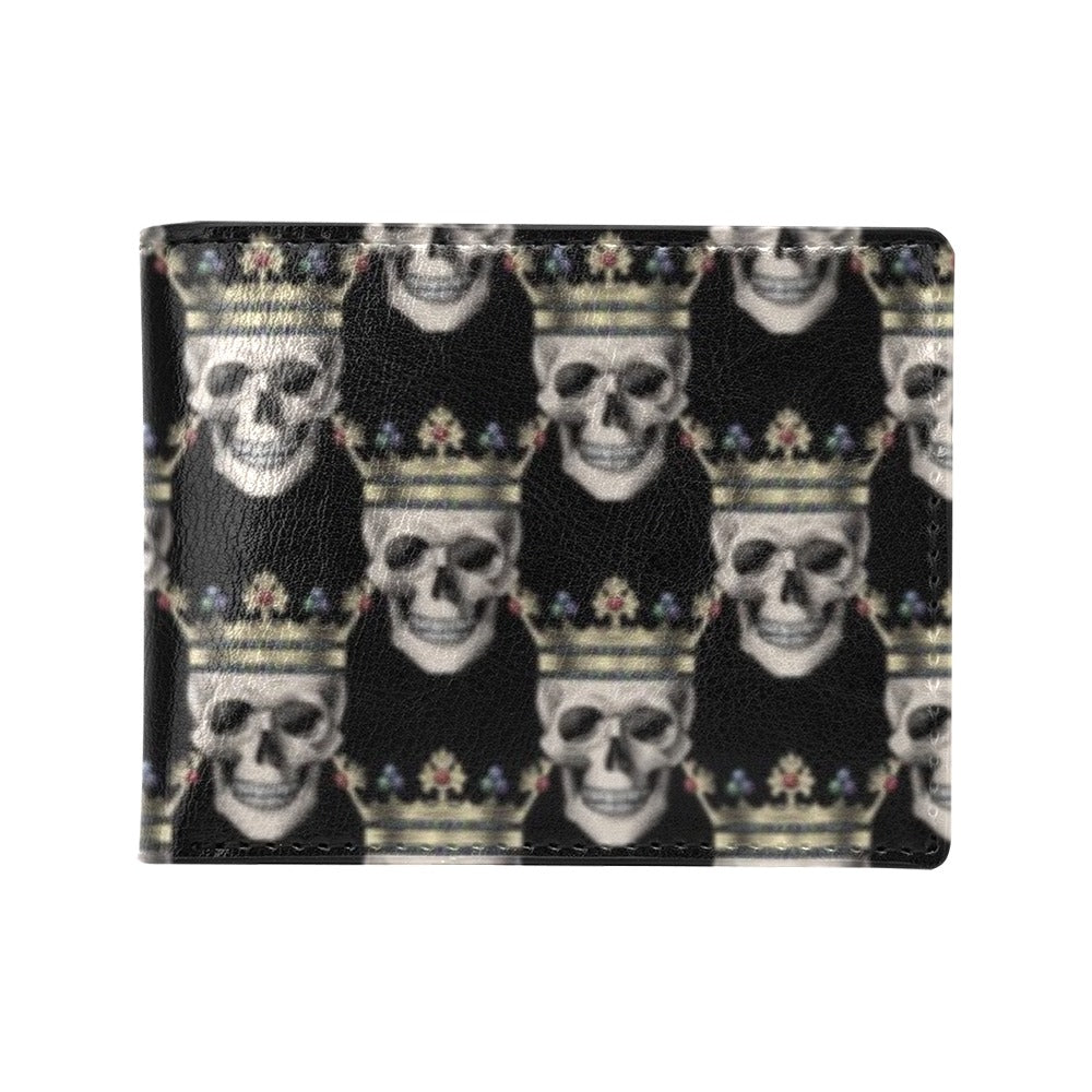 Skull King Print Design LKS3010 Men's ID Card Wallet