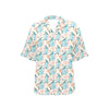 Bluebird Pattern Print Design 03 Women's Hawaiian Shirt