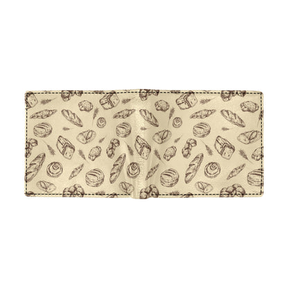 Bread Pattern Print Design 04 Men's ID Card Wallet