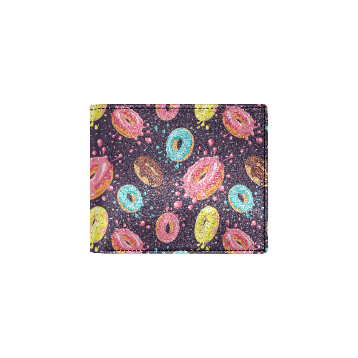 Donut Pattern Print Design DN03 Men's ID Card Wallet