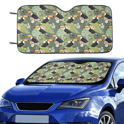 Toucan Print Design LKS304 Car front Windshield Sun Shade