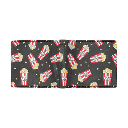 Popcorn Pattern Print Design A01 Men's ID Card Wallet