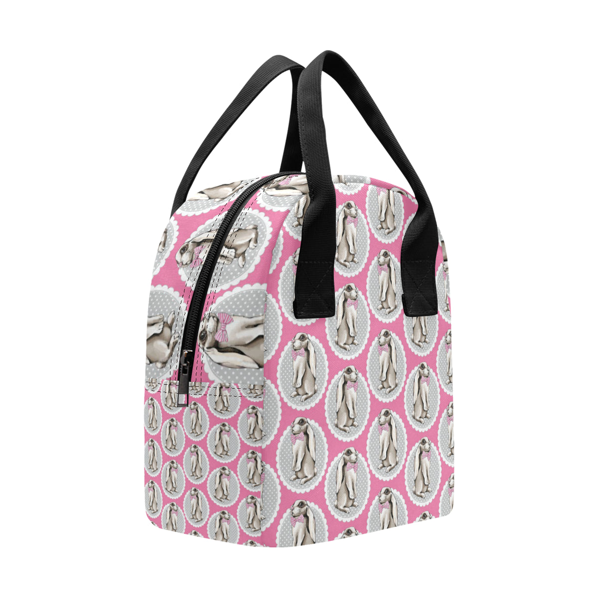 Rabbit Pattern Print Design RB019 Insulated Lunch Bag