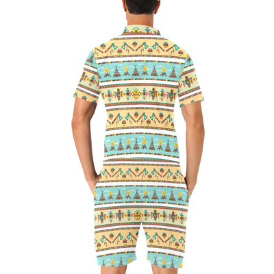 American indian Life Pattern Men's Romper