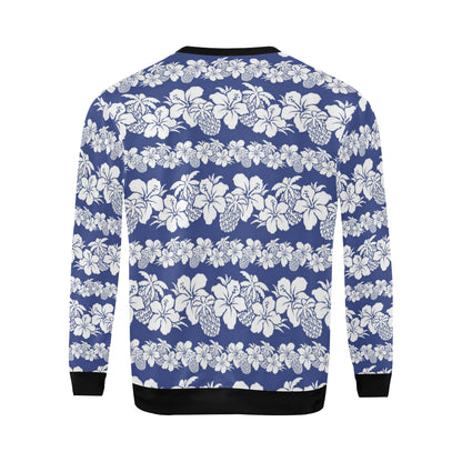 Hawaiian Themed Pattern Print Design H07 Men Long Sleeve Sweatshirt