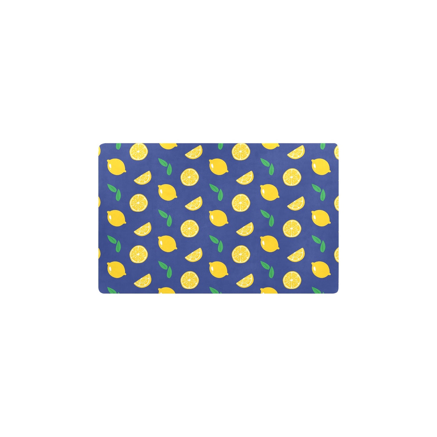 Citrus  Pattern Print Design 02 Kitchen Mat