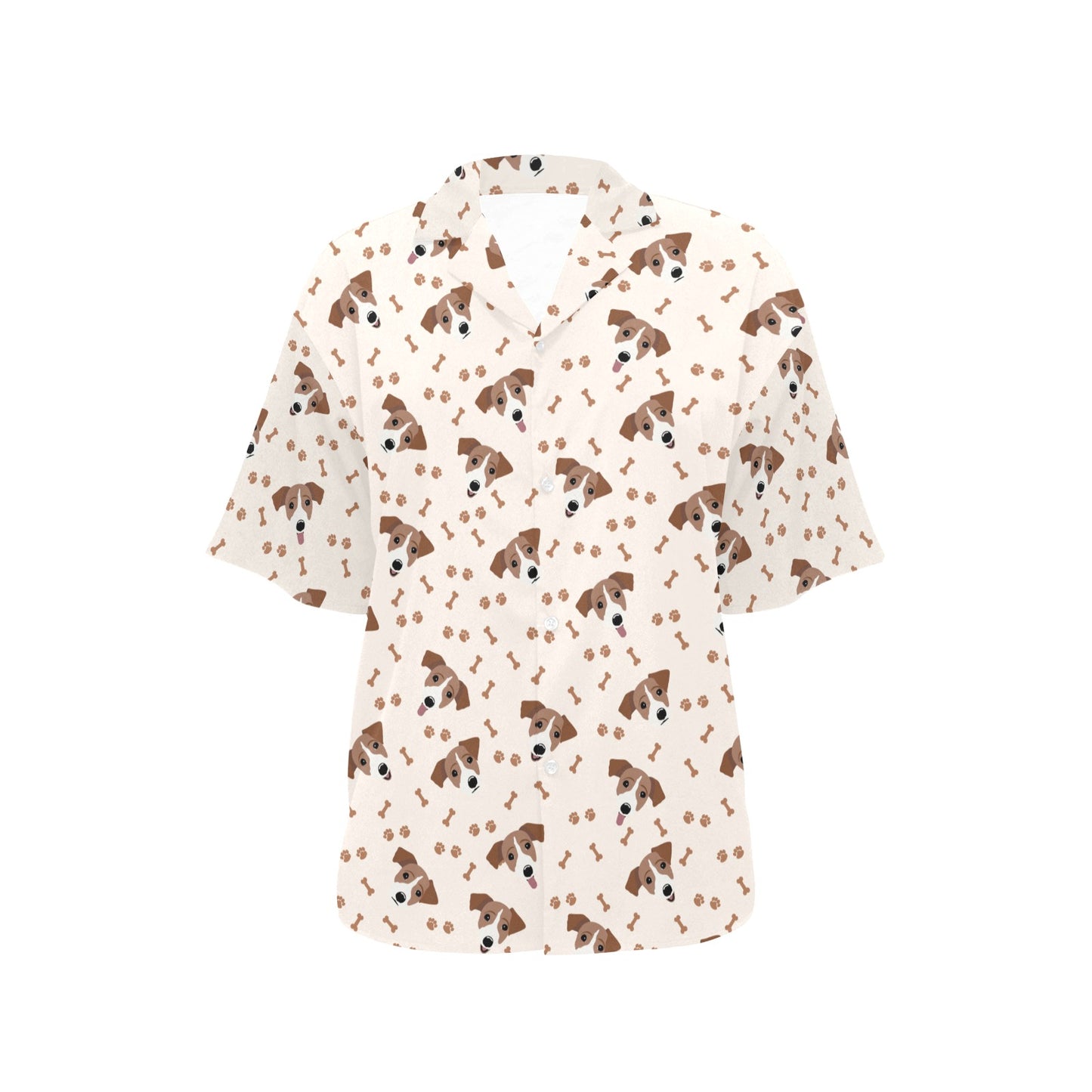 Russell Terriers Paw Print Design LKS303 Women's Hawaiian Shirt