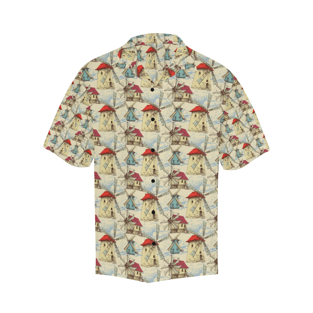 Windmill Pattern Print Design 01 Men's Hawaiian Shirt