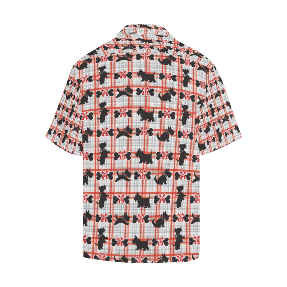 Scottish Terriers Print Design LKS3014 Men's Hawaiian Shirt