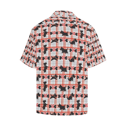 Scottish Terriers Print Design LKS3014 Men's Hawaiian Shirt