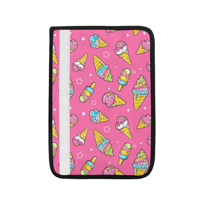 Ice Cream Pattern Print Design IC04 Car Seat Belt Cover
