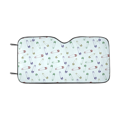 Safety Pin Print Design LKS303 Car front Windshield Sun Shade