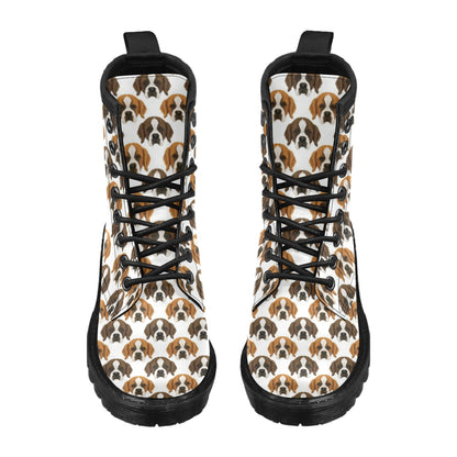 St Bernards Print Design LKS301 Women's Boots