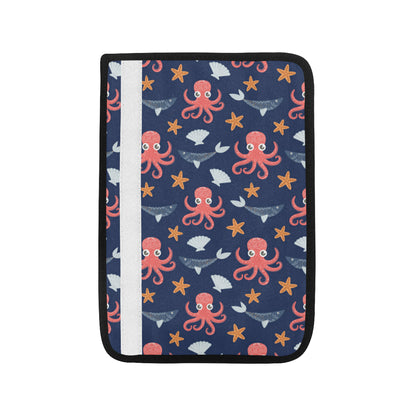 Octopus Pattern Print Design A04 Car Seat Belt Cover