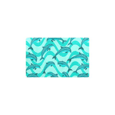 Dolphin Wave Print Kitchen Mat