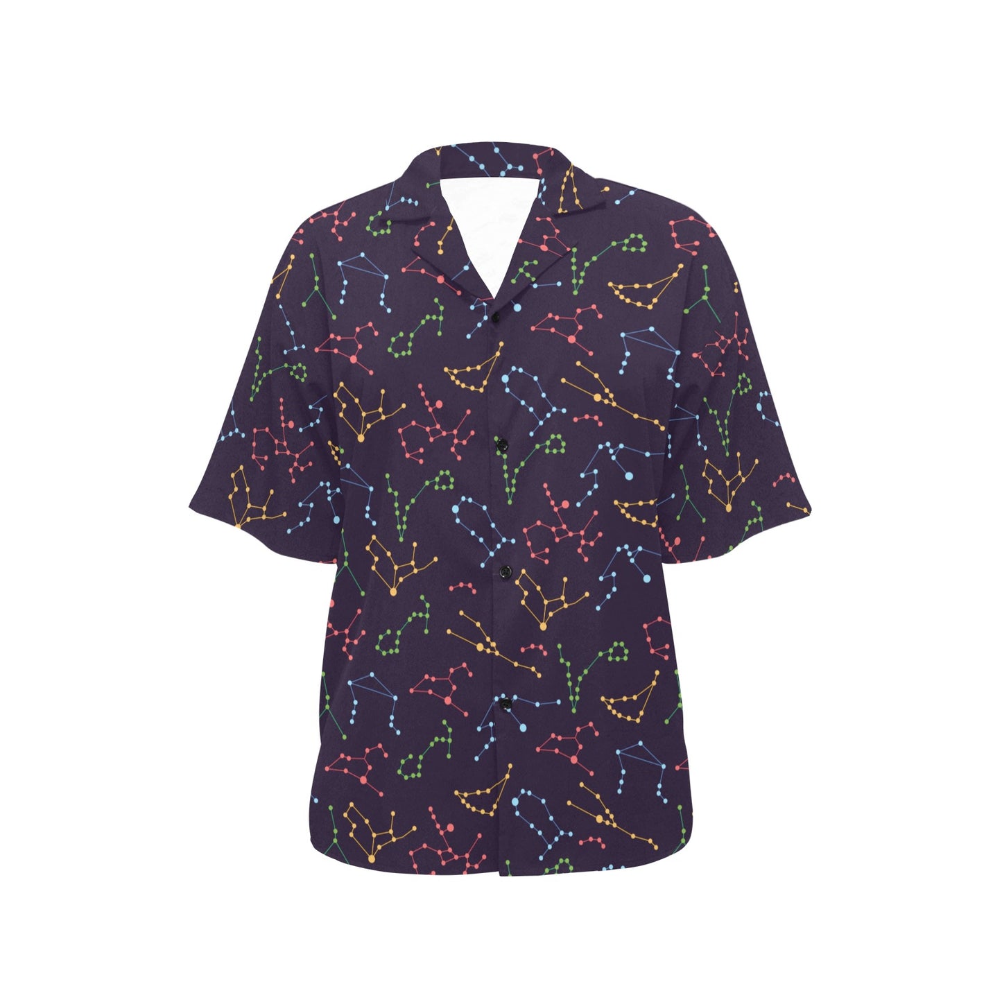 Zodiac Print Design LKS301 Women's Hawaiian Shirt