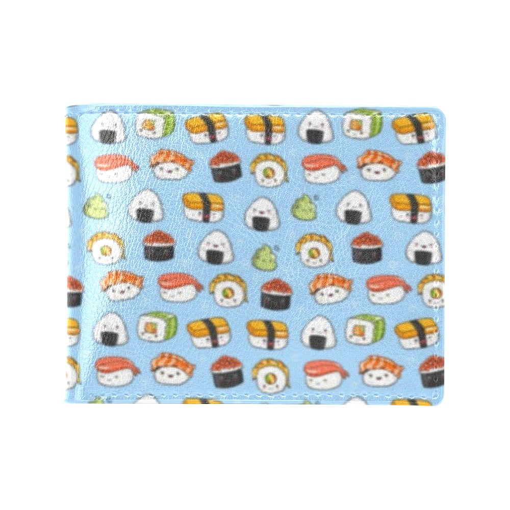 Sushi Cartoon Design Men's ID Card Wallet