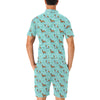 Dachshund Paw Decorative Print Pattern Men's Romper