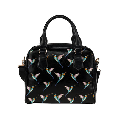 Hummingbird Pattern Print Design 06 Shoulder Handbag