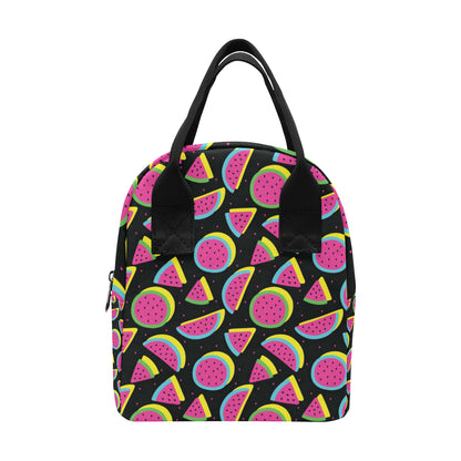 Watermelon Pattern Print Design WM07 Insulated Lunch Bag