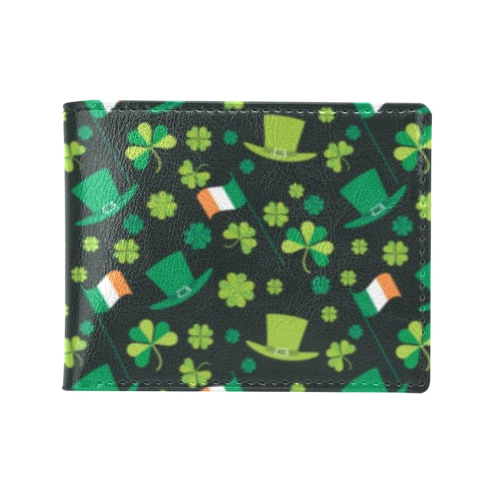 Shamrock Saint Patrick's Day Print Design LKS304 Men's ID Card Wallet