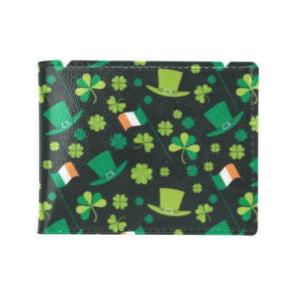 Shamrock Saint Patrick's Day Print Design LKS304 Men's ID Card Wallet