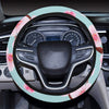 Cherry Blossom Pattern Print Design CB04 Steering Wheel Cover with Elastic Edge