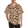 Dachshund Pattern Print Design 011 Men's Hawaiian Shirt