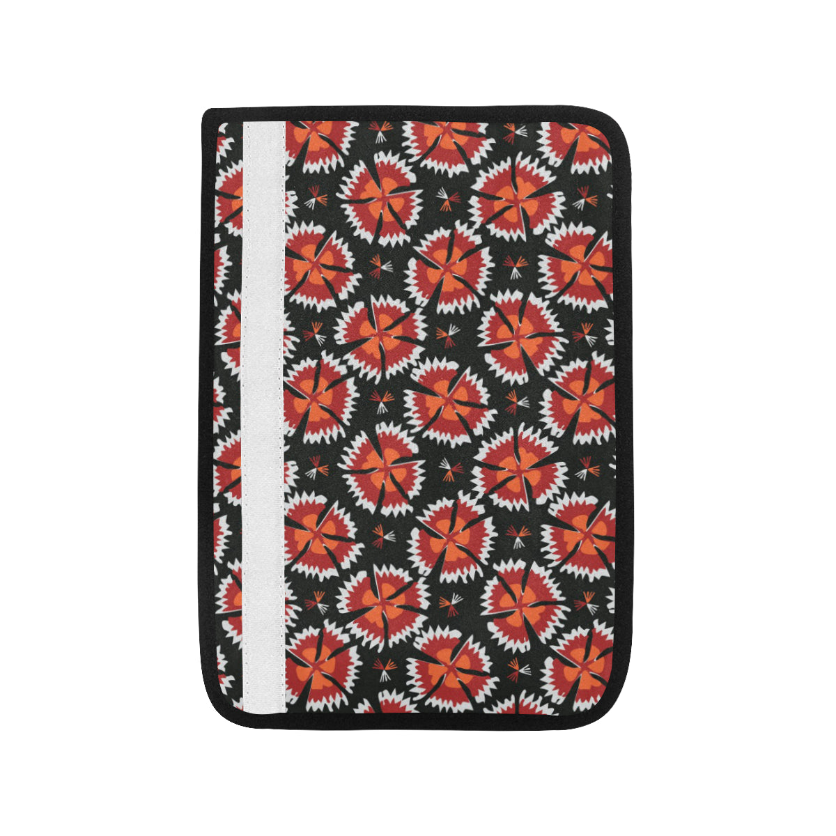 Carnations Pattern Print Design CN03 Car Seat Belt Cover