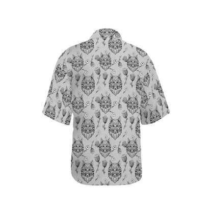 Tribal Pattern Print Design LKS306 Women's Hawaiian Shirt