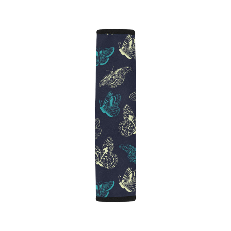 Monarch Butterfly Pattern Print Design 01 Car Seat Belt Cover