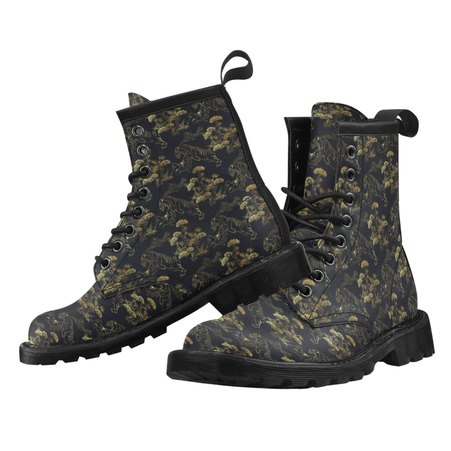 Tiger Japan Style Print Design LKS305 Women's Boots