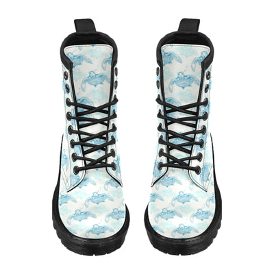 Sea Turtle Pattern Print Design T01 Women's Boots