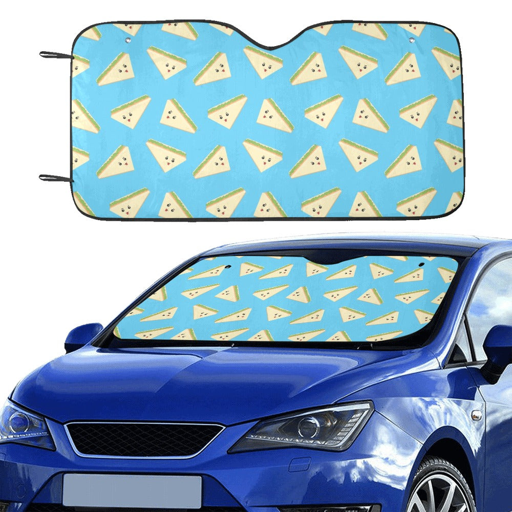 Sandwich Emoji Print Design LKS305 Car front Windshield Sun Shade