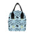 Sea Turtle Pattern Print Design T011 Insulated Lunch Bag