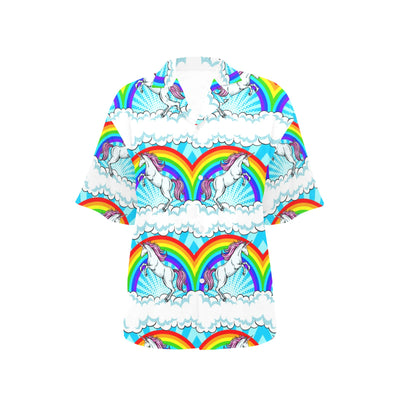 Unicorn Rainbow Women's Hawaiian Shirt