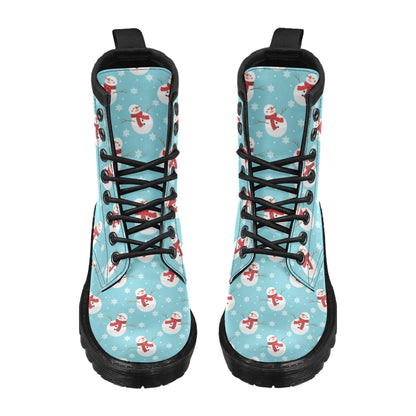 Snowman Print Design LKS304 Women's Boots