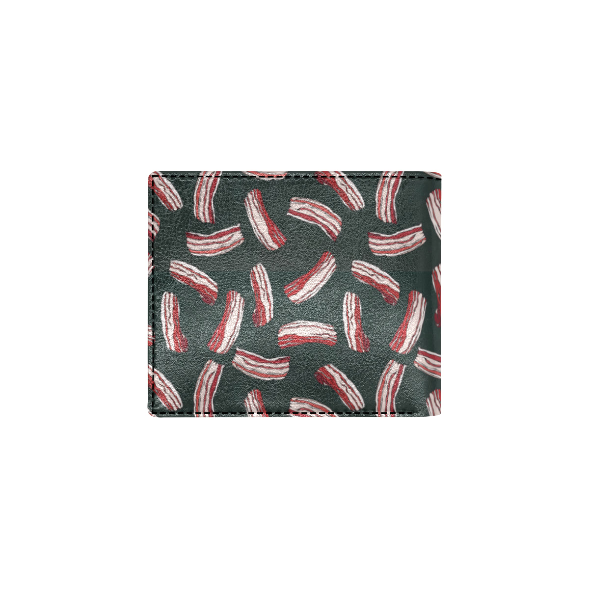 Bacon Pattern Print Design 02 Men's ID Card Wallet