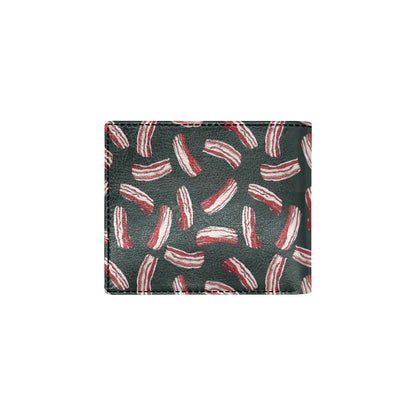 Bacon Pattern Print Design 02 Men's ID Card Wallet