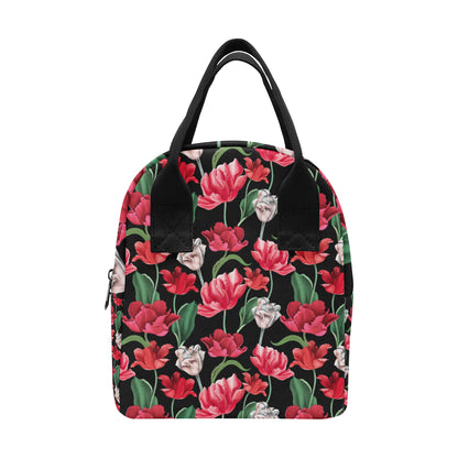 Tulip Pattern Print Design TP08 Insulated Lunch Bag