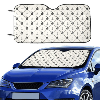 Sailboat Print Design LKS302 Car front Windshield Sun Shade