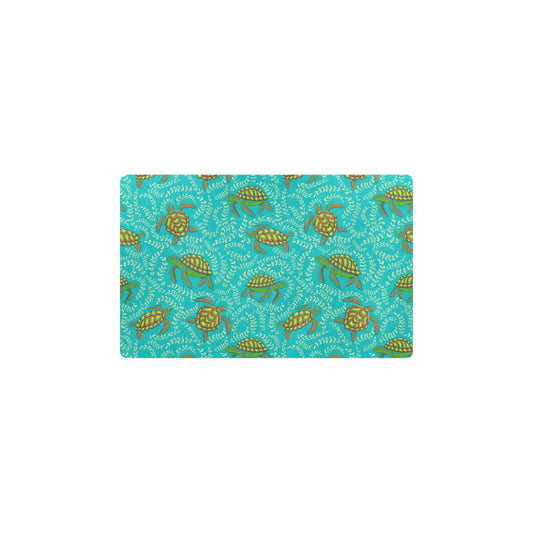Sea Turtle Pattern Print Design T010 Kitchen Mat