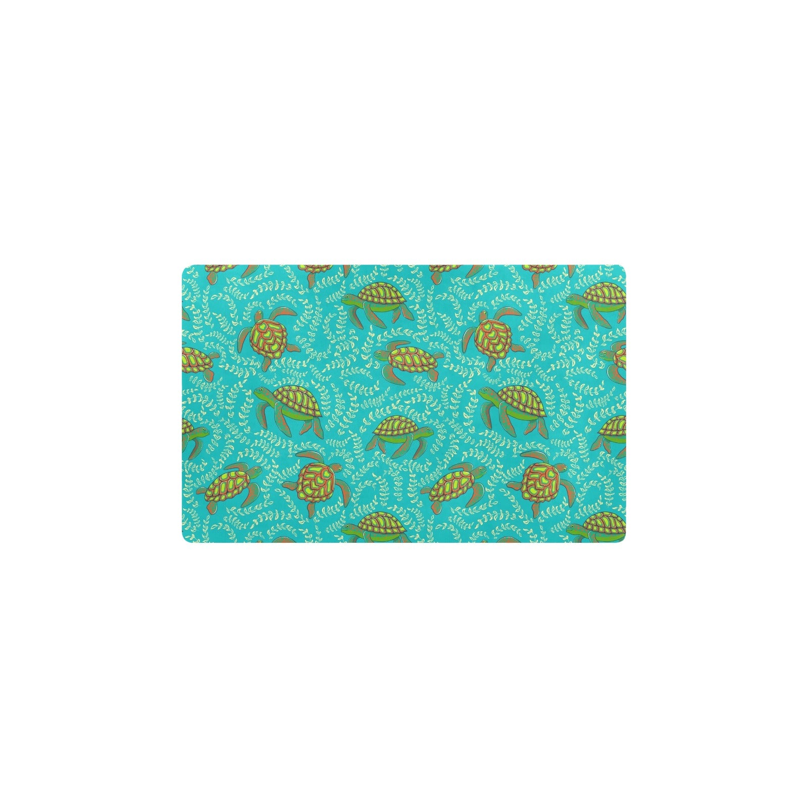 Sea Turtle Pattern Print Design T010 Kitchen Mat